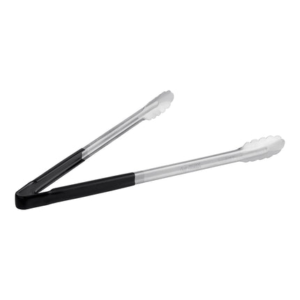 Kẹp phục vụ Fourté 41 cm thép không gỉ tay cầm phủ đen mép sò điệp