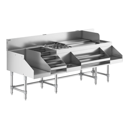 Trạm pha chế gầm quầy bar Regency Spec Line 182,9 cm inox Combination Cocktail trạm rượu trưng bày giá và Drainboard