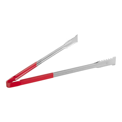 Kẹp gắp nướng inox Fourté 41 cm tay cầm bọc màu đỏ