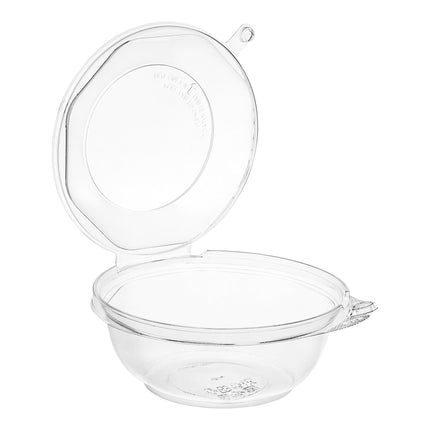 Choice TamperSafe Tô Nhựa PET Trong Suốt Chống Giả Mạo Kèm Nắp Vòm Bản Lề 24 oz 150/Thùng