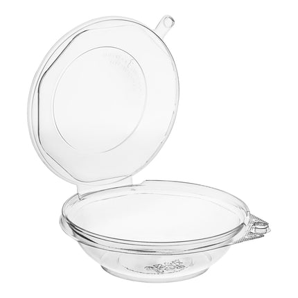 Choice TamperSafe Tô Nhựa PET Trong Suốt Chống Giả Mạo Kèm Nắp Vòm Bản Lề 16 oz 240/Thùng