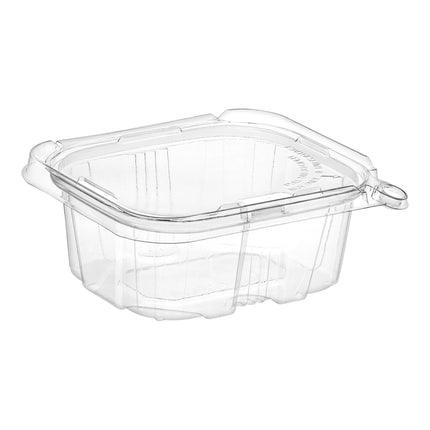 Choice TamperSafe 16 oz Hộp Nhựa PET Trong Suốt Chữ Nhật Chống Giả Mạo Kèm Nắp Phẳng Bản Lề 200 Cái/Thùng