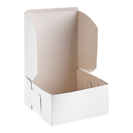 Hộp bánh kem Baker's Lane trắng 20,3 x 20,3 x 10,2 cm - Thùng 250 cái