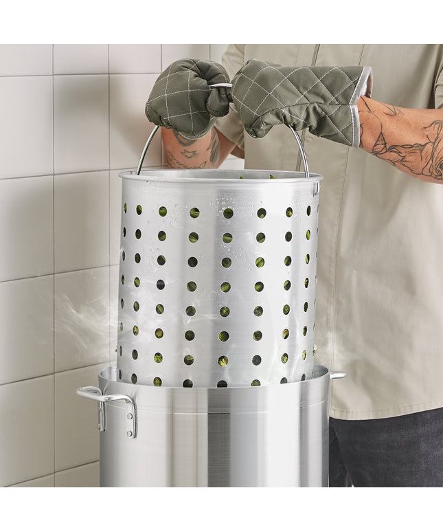 Giỏ hấp bằng nhôm cho nồi nấu nước dùng Choice 40 qt