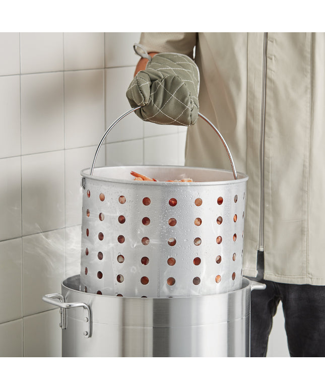 Giỏ hấp bằng nhôm cho nồi nấu nước dùng Choice 32 qt