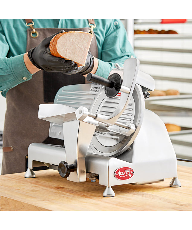 Máy thái thịt cấp trọng lực thủ công Avantco SL309 23 cm - 1/4 hp