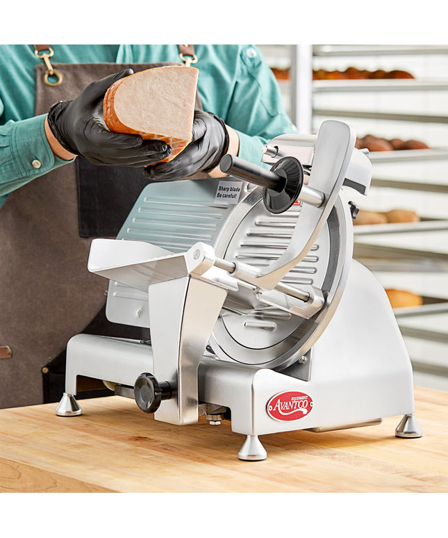 Máy thái thịt cấp trọng lực thủ công Avantco SL310 25 cm - 1/4 hp