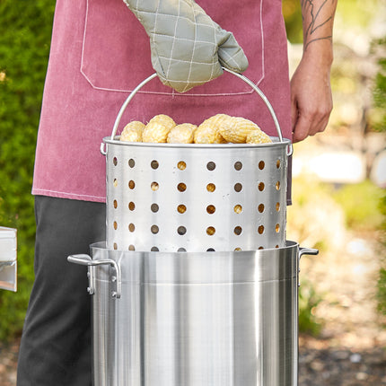 Giỏ hấp bằng nhôm cho nồi nấu nước dùng Choice 32 qt