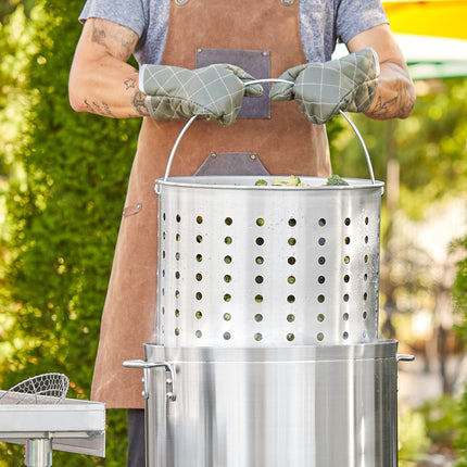 Giỏ hấp bằng nhôm cho nồi nấu nước dùng Choice 80 qt
