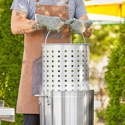 Giỏ hấp bằng nhôm cho nồi nấu nước dùng Choice 60 qt