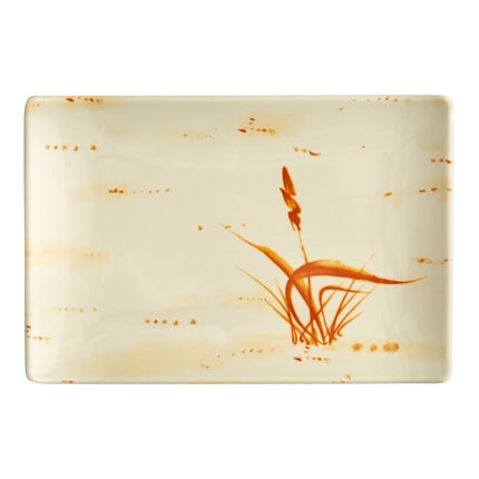 Đĩa chữ nhật melamine Acopa Brassia 20,6 x 14 cm - Thùng 12 cái