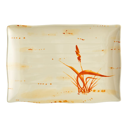 Đĩa melamine chữ nhật Acopa Brassia 35,2 x 23,5 cm - Thùng 12 cái