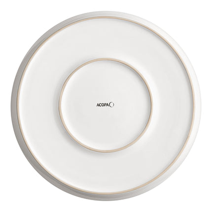 Đĩa pizza sứ đá trắng Acopa 33 cm - Thùng 6 cái