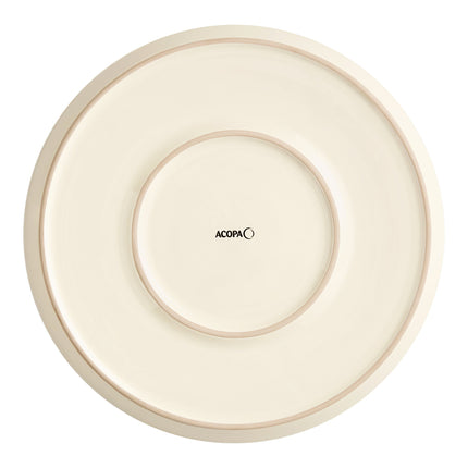 Đĩa pizza sứ Acopa 33 cm màu ngà - Thùng 6 cái