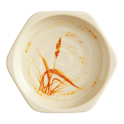 Đĩa đựng nước chấm melamine lục giác Acopa Brassia 74 ml - Thùng 12 cái