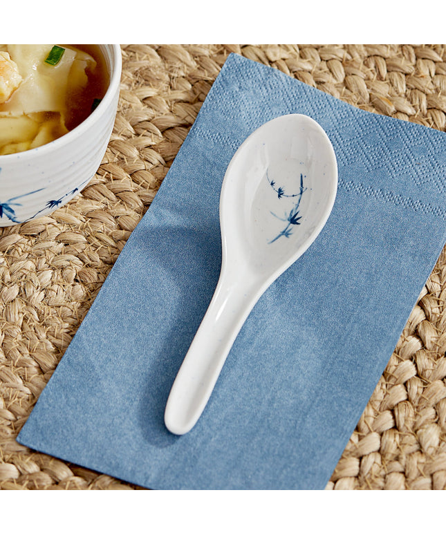 Thìa súp wonton melamine Acopa Biru 22 ml - Thùng 60 cái