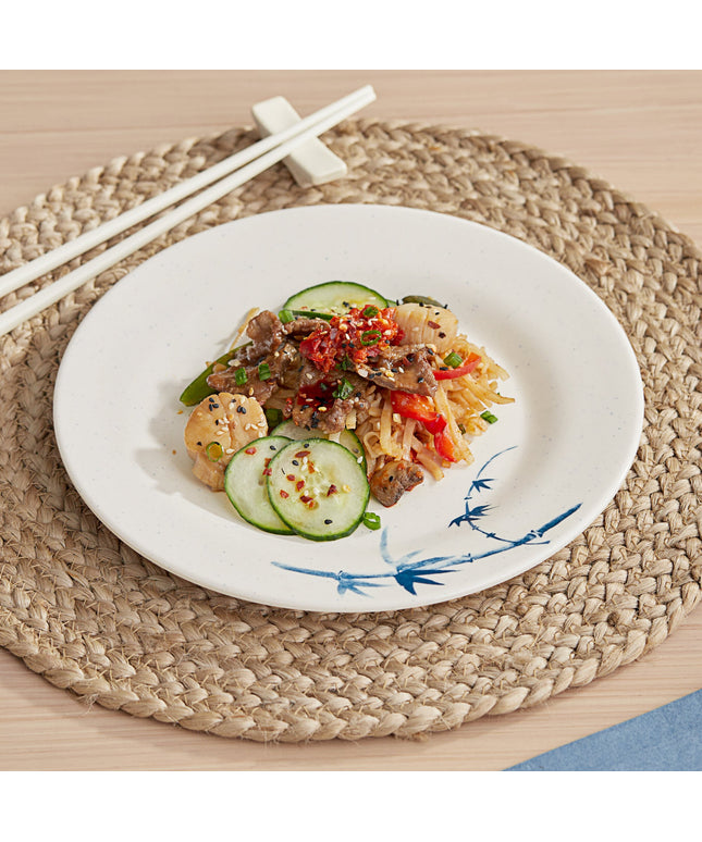 Đĩa tròn melamine Acopa Biru 25 cm - Thùng 12 cái
