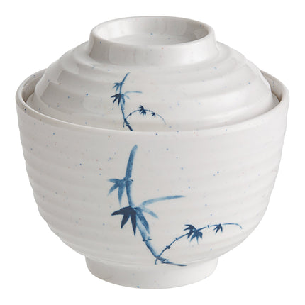 Tô súp miso melamine Acopa Biru tròn 266 ml kèm nắp - Thùng 12 cái