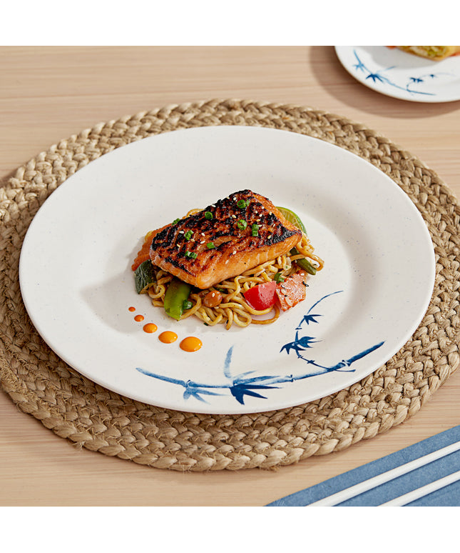 Đĩa tròn nhựa melamine Acopa Biru 30 cm - Thùng 12 cái