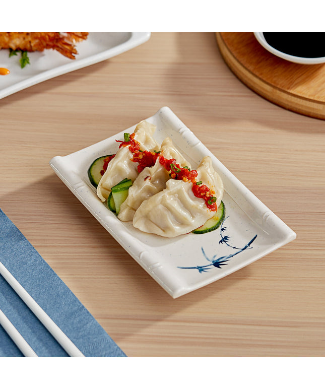 Đĩa melamine chữ nhật Acopa Biru 16,8 x 11,1 cm - Thùng 12 cái
