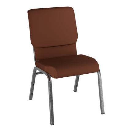 Ghế tiệc Lancaster Table & Seating 47 cm vân bạc ghế nhà thờ với nâu vải