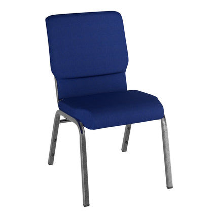 Ghế nhà thờ vân bạc Lancaster Table & Seating 47 cm với vải xanh navy