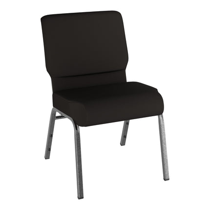 Ghế nhà thờ Lancaster Table & Seating 53 cm khung vân bạc vải đen