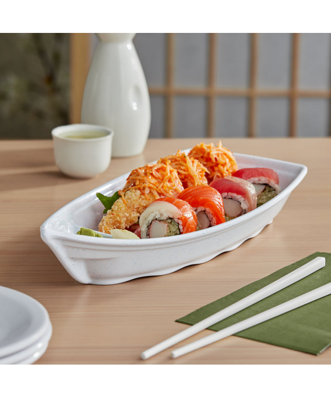 Thuyền sushi nhựa melamine Acopa Biru 30 x 14 cm - Thùng 12 cái
