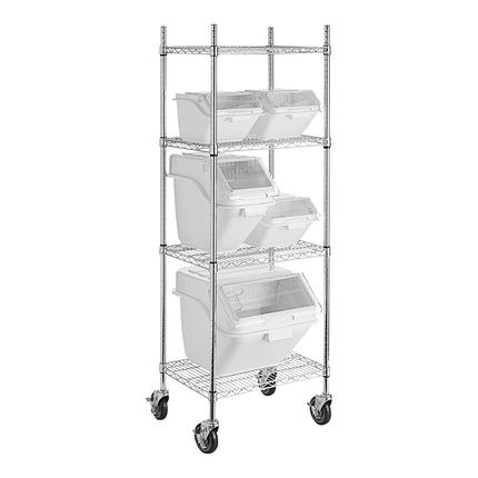 Bộ kệ thùng đựng nguyên liệu Baker's Lane 46 x 61 cm kèm 5 thùng kẹp gài