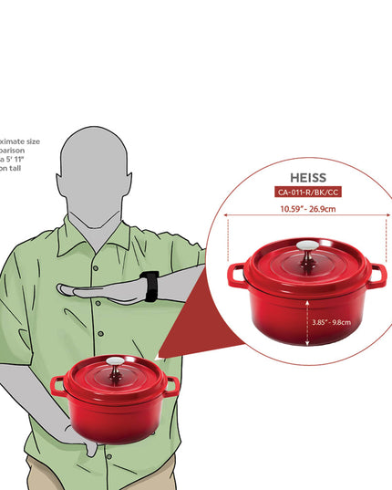 Nồi Nhôm Phủ Ceramic GET CA-011-R/BK/CC 2.4 lít Màu Đỏ