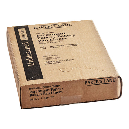 Giấy nến lót khay phủ Quilon chưa tẩy trắng Baker's Lane 23 x 30 cm cỡ 1/4 - Thùng 1.000 cái