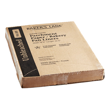 Vật tư đóng gói bánh Baker's Lane 40,6 cm x 61 cm cỡ đầy đủ Unbleached Quilon® Coated Parchment giấy Bun / khay nướng Li