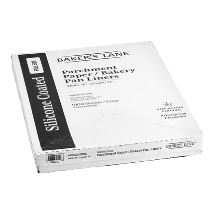 Giấy nến Baker's Lane 40,6 cm x 61 cm cỡ đầy đủ Silicone Coated Parchment Paper Bun / khay nướng Liner Sheet - Thùng 1.0