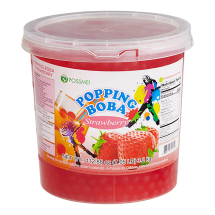 Trân châu nổ vị dâu tây Possmei 3,2 kg - Thùng 4 hộp