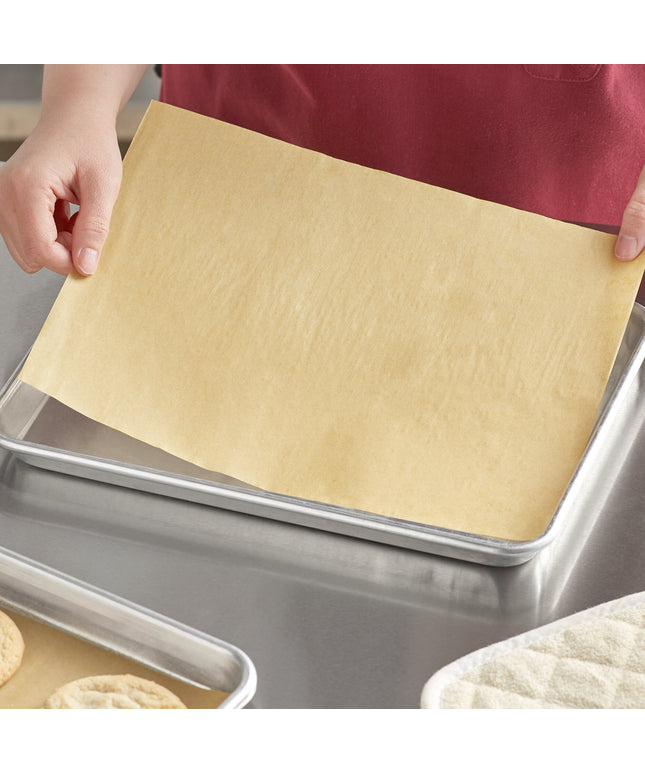 Giấy nến lót khay phủ Quilon chưa tẩy trắng Baker's Lane 23 x 30 cm cỡ 1/4 - Thùng 1.000 cái