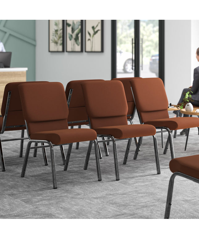 Ghế tiệc Lancaster Table & Seating 47 cm vân bạc ghế nhà thờ với nâu vải