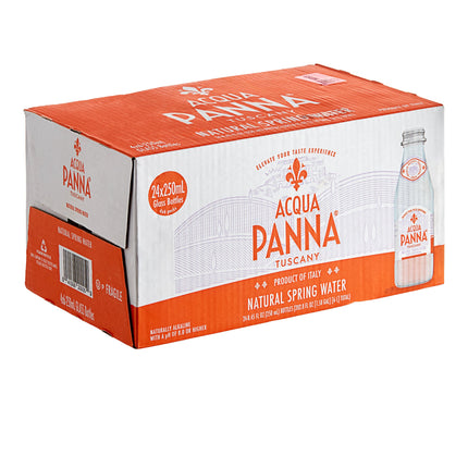Nước suối tự nhiên Acqua Panna chai thủy tinh 250 ml - Thùng 24 chai