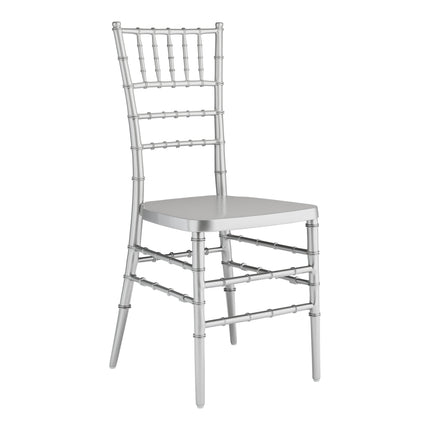 Ghế Chiavari resin gia cố thép Lancaster Table & Seating bạc
