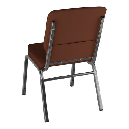 Ghế tiệc Lancaster Table & Seating 47 cm vân bạc ghế nhà thờ với nâu vải