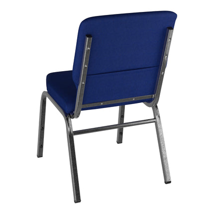 Ghế nhà thờ vân bạc Lancaster Table & Seating 47 cm với vải xanh navy