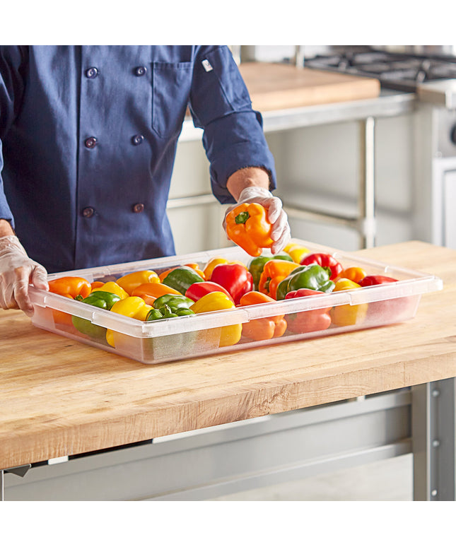 Hộp đựng thực phẩm nhựa polycarbonate trong suốt Choice 66 x 46 x 9 cm