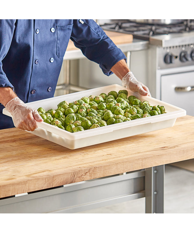 Hộp đựng thực phẩm nhựa polyethylene Choice 66 x 46 x 9 cm màu trắng