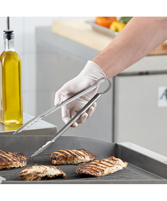 Kẹp phục vụ Choice 30 cm thép không gỉ loại nặng một mảnh mép sò điệp