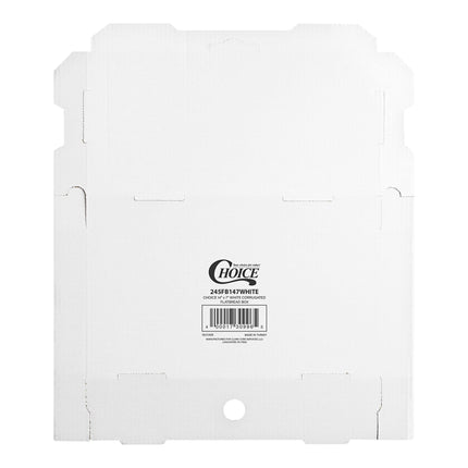 Hộp bánh dẹt carton sóng trơn màu trắng Choice 36 x 18 x 4 cm - Bó 50 cái