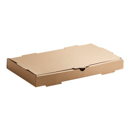 Hộp bánh mì dẹt Choice giấy sóng kraft trơn 36 x 18 x 3,8 cm - Bó 50 cái