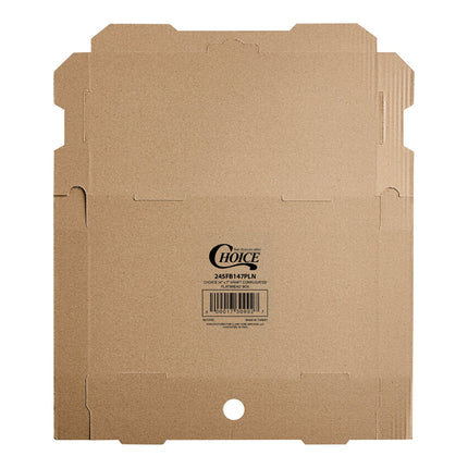 Hộp bánh mì dẹt Choice giấy sóng kraft trơn 36 x 18 x 3,8 cm - Bó 50 cái