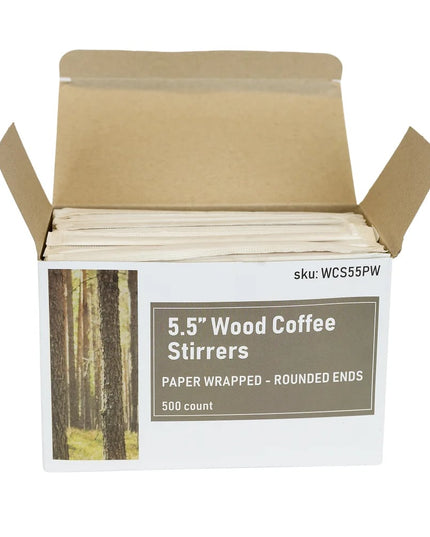 Que Khuấy Cà Phê Rofson WCS7RW 18 cm Có Bọc Đầu Tròn Gỗ