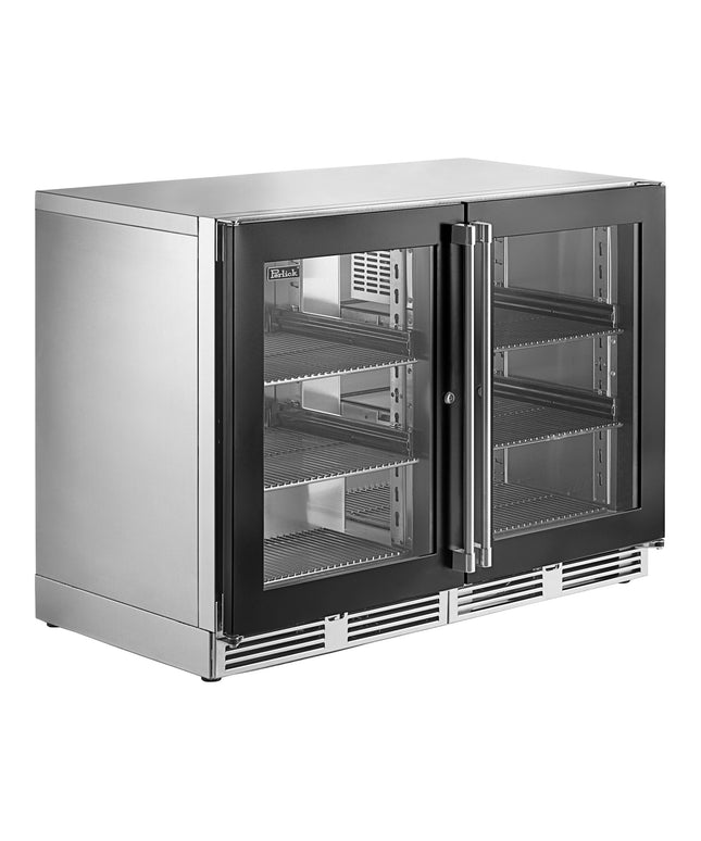 Tủ mát gầm quầy hai cửa kính đen Perlick HC48RS-BG-STK 122 cm