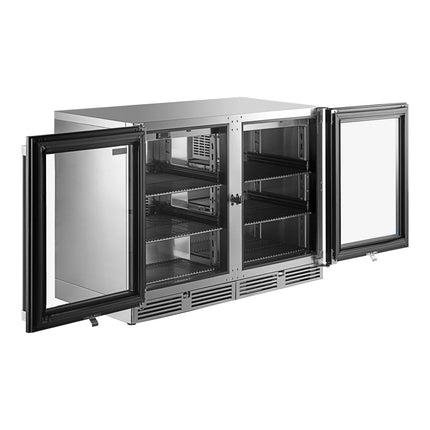 Tủ mát gầm quầy hai cửa kính đen Perlick HC48RS-BG-STK 122 cm