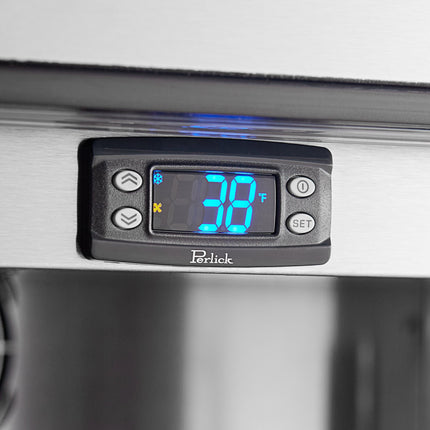 Tủ mát gầm quầy hai cửa kính đen Perlick HC48RS-BG-STK 122 cm